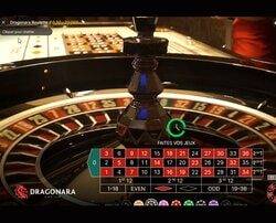 Dragonara Roulette retransmise en direct du Dragonara Casino de Malte